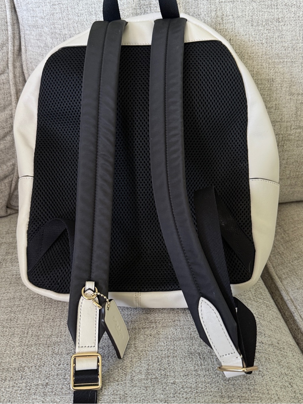Coach Medium Charlie Backpack with varsity stripe. A must for summer essentials - Picture 7 of 8